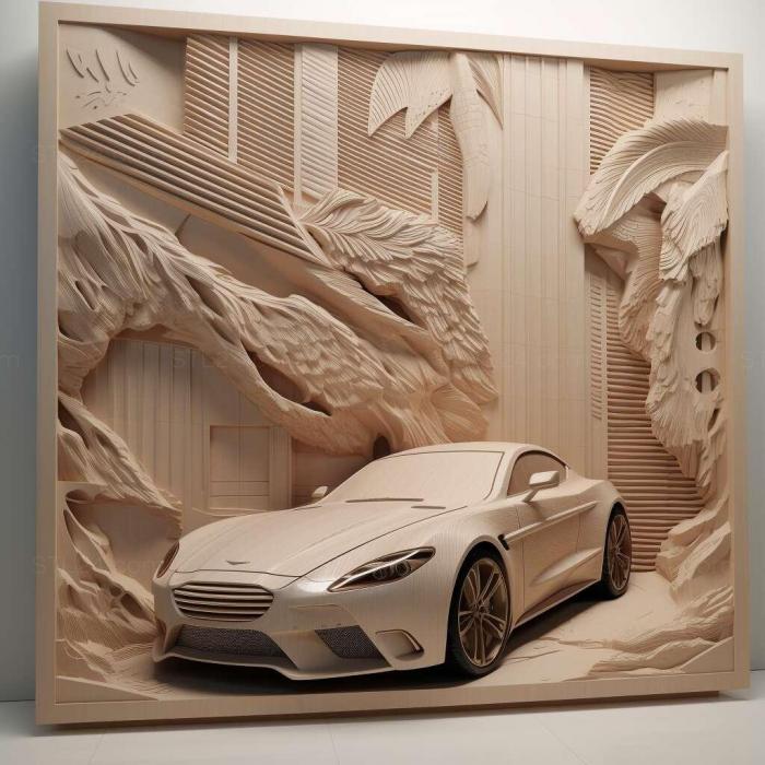 Wall decor (Aston Martin Residences 1, 3DWDEC_11207) 3D models for cnc