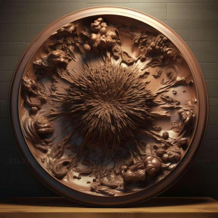 Wall decor (The Underground Round Up Big Marumine Explosion 1, 3DWDEC_12119) 3D models for cnc