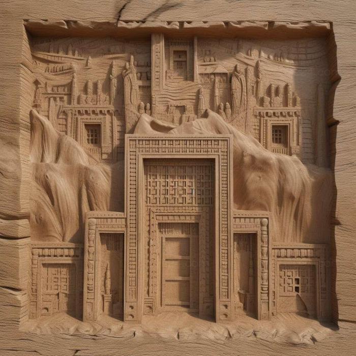 Wall decor (Bahla Fortress Oman 3, 3DWDEC_12649) 3D models for cnc
