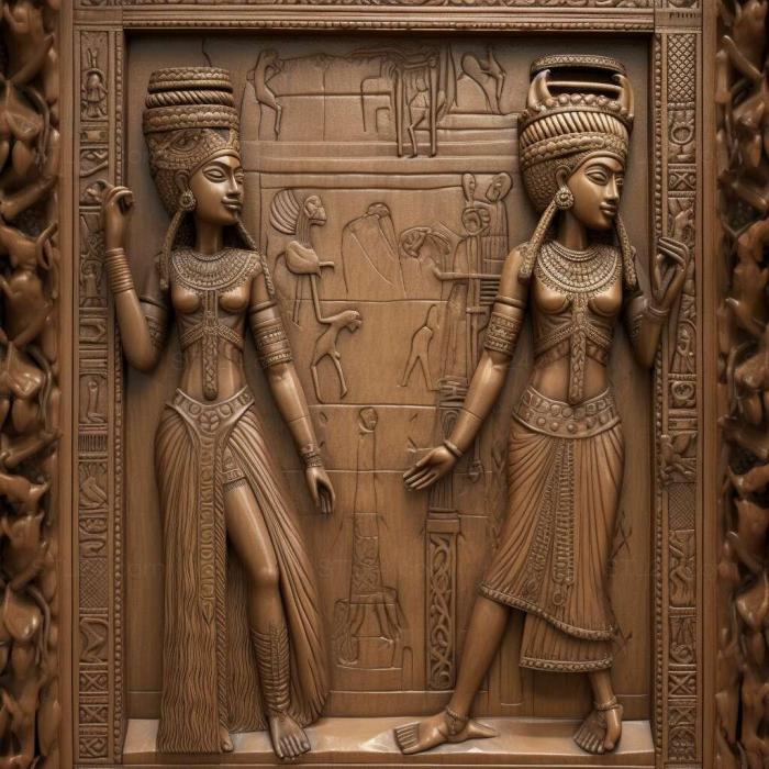Wall decor (Solomon and the Queen of Sheba 2, 3DWDEC_12724) 3D models for cnc