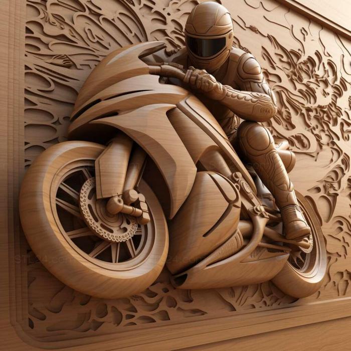 Wall decor (MotoGP Ultimate Racing Technology 3 4, 3DWDEC_13714) 3D models for cnc