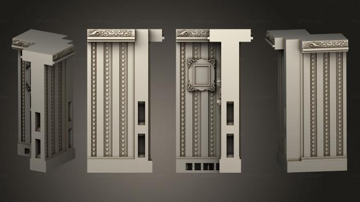 Интерьеры (Уголок Праздничной стены, INT_0222) 3D модель для ЧПУ станка