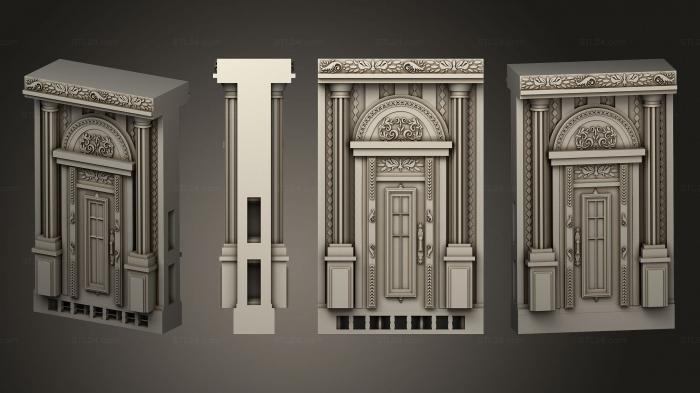 Интерьеры (Праздничная Дверь в стене, INT_0223) 3D модель для ЧПУ станка