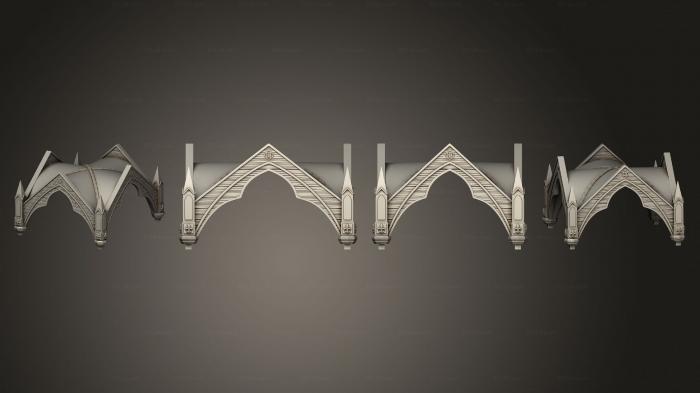 Интерьеры (Викторианский верх кровати, INT_0246) 3D модель для ЧПУ станка