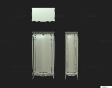 Set of furniture (Wardrobe, KMB_0322) 3D models for cnc