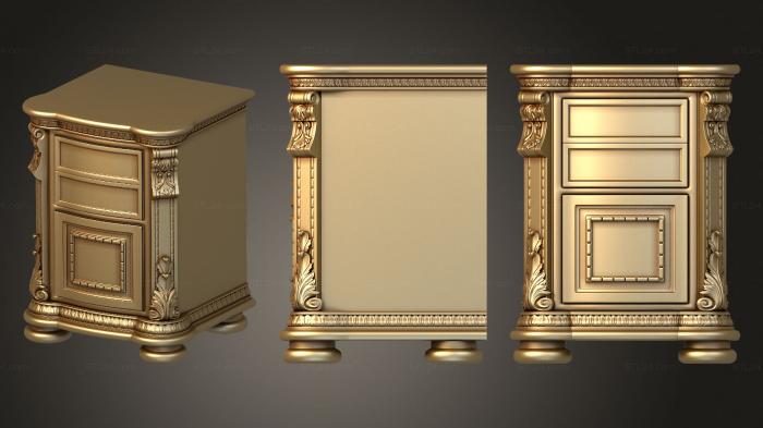 Set of furniture (Bedside table, KMB_0326) 3D models for cnc