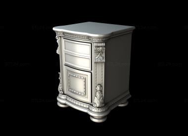 Set of furniture (Bedside table, KMB_0326) 3D models for cnc