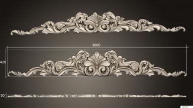 Set of onlays (Decors facade extension, KNK_0116) 3D models for cnc