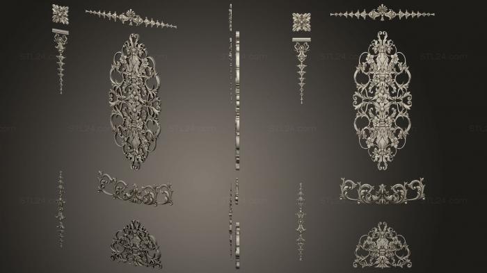 Set of onlays (Decors for the Holy Dormition monastyr2, KNK_0119) 3D models for cnc