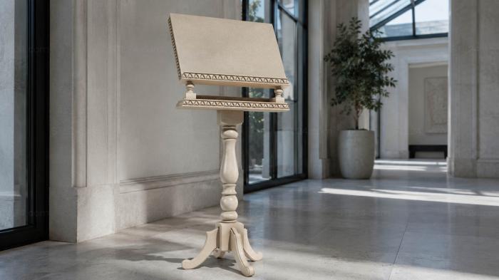 Lecterns (Carved stand for a book or icon on a curly leg, ANL_0035) 3D models for cnc