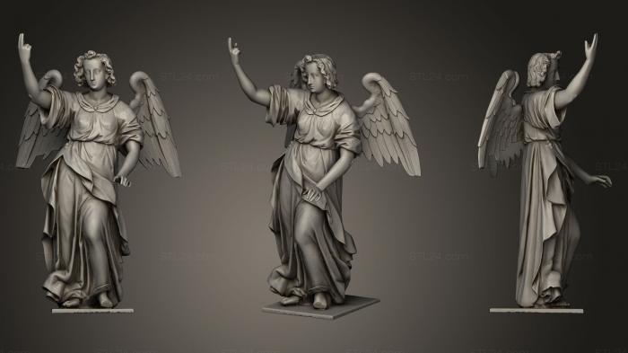 3d модели ангелы (Статуя ангела церкви Ренессанс, AN_0132) 3D модель для ЧПУ станка