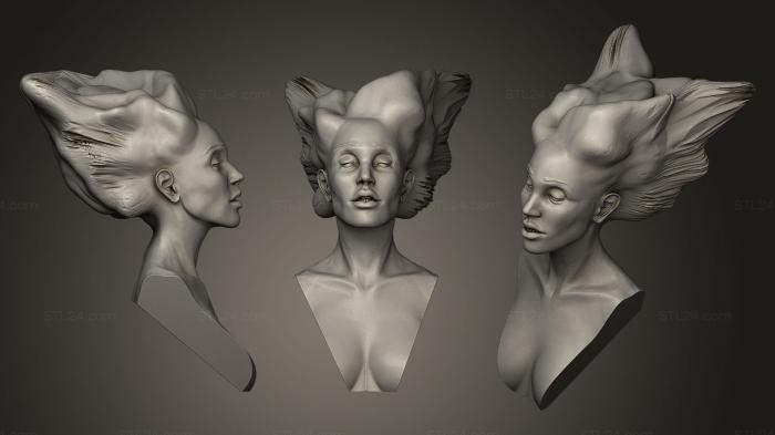 Angels (Angel. Wing Haired Lady, AN_0173) 3D models for cnc