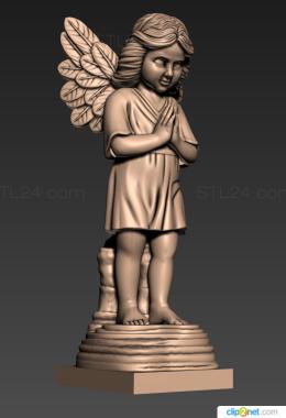 Angels (Angel with wings, AN_0249) 3D models for cnc