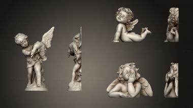 Angels (High relief of Angels set, AN_0253) 3D models for cnc