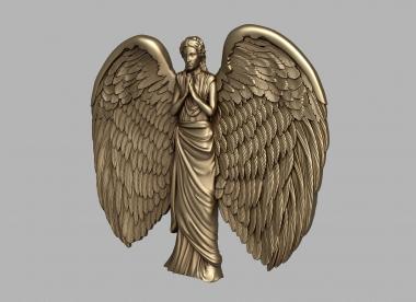 Angels ( monument to an angel with wide wings, AN_0259) 3D models for cnc