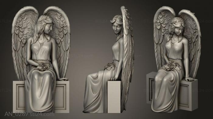 Angel with roses sitting version1