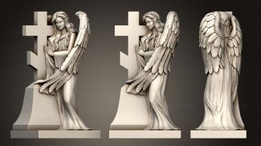 Angels (Monument angel with wings version 2, AN_0275) 3D models for cnc