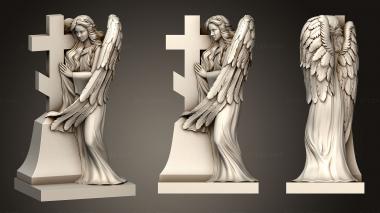 Angels (Monument angel with wings version 3, AN_0276) 3D models for cnc