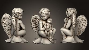 Angels (Little angel with a toy, AN_0279) 3D models for cnc