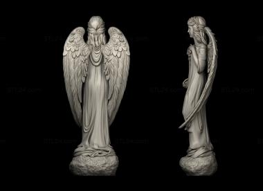 Angels (Angel with roses, AN_0285) 3D models for cnc