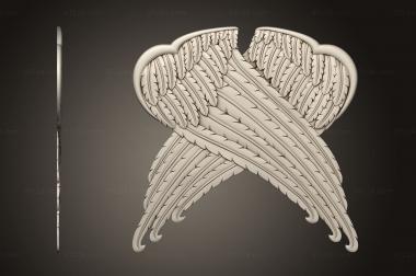 Angels (Cherub Wings version2, AN_0286) 3D models for cnc