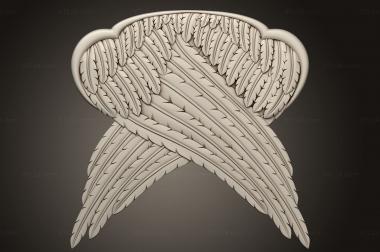 Angels (Cherub Wings version1, AN_0288) 3D models for cnc