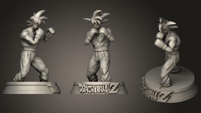 Anime (Base goku boxing milk cambios, ANIME_0016) 3D models for cnc