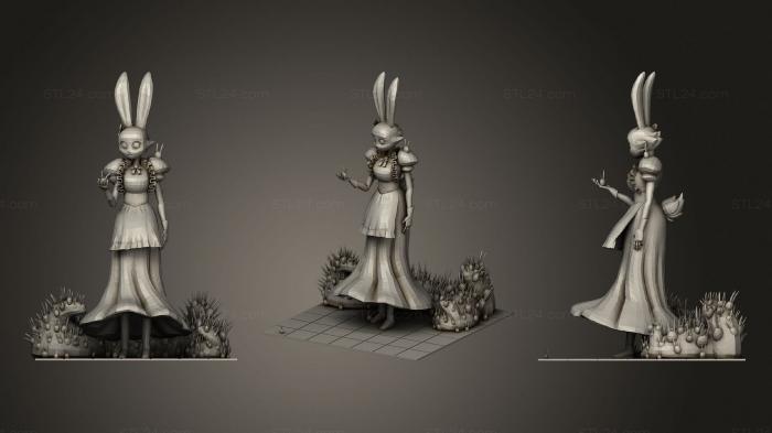 Аниме (Назначение персонажа DAE Bun Witch, ANIME_0055) 3D модель для ЧПУ станка