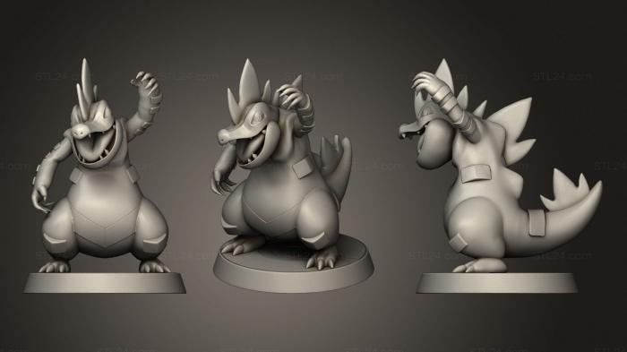 Anime (Feraligatr pokemon figurine pokemon, ANIME_0085) 3D models for cnc