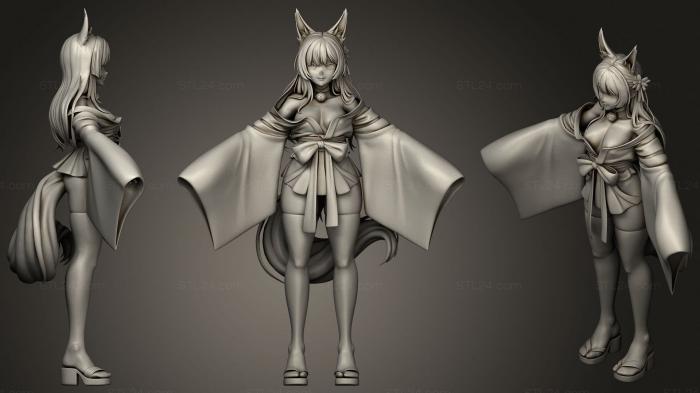 Anime (Fox demon, ANIME_0088) 3D models for cnc