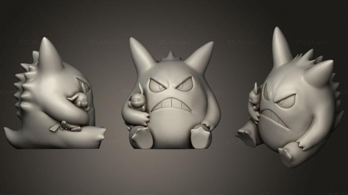 Anime (Gengar 3, ANIME_0094) 3D models for cnc