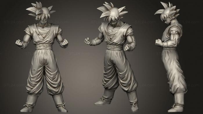Anime (Goku Dragon Ball, ANIME_0114) 3D models for cnc