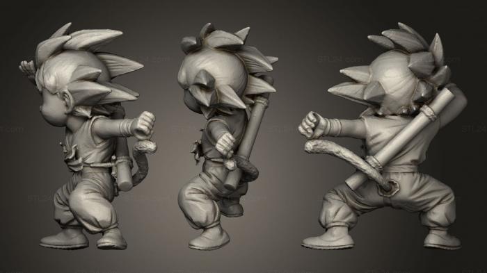 Anime (Goku Kid, ANIME_0123) 3D models for cnc