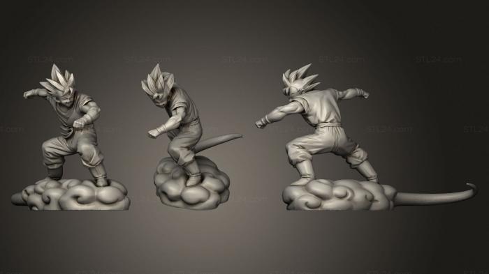 Anime (Goku Nube Dragon Ball, ANIME_0125) 3D models for cnc