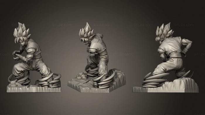 Anime (Goku SS ABSOLUTE, ANIME_0128) 3D models for cnc