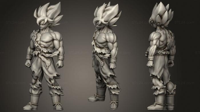 Anime (Goku SSJ Dragon Ball 45, ANIME_0131) 3D models for cnc