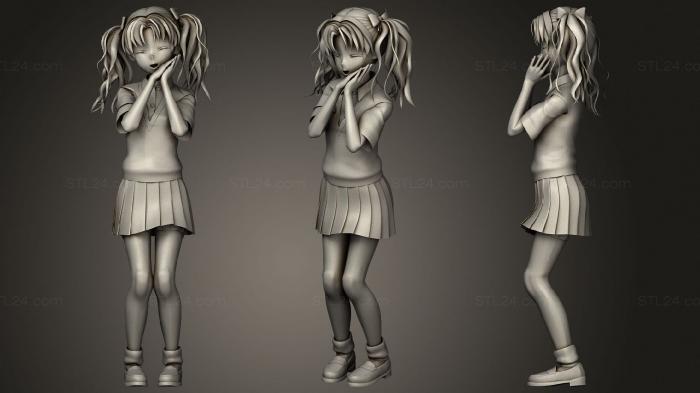 Anime (Kuroko Shirai, ANIME_0219) 3D models for cnc