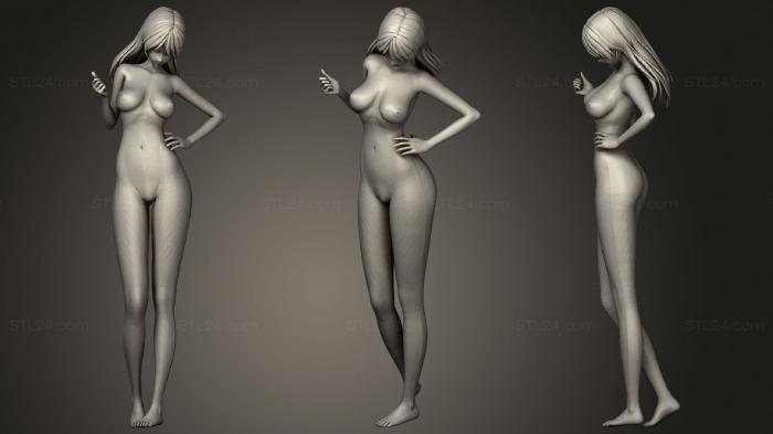 Anime (Misa Hayase Nude Anime Style, ANIME_0248) 3D models for cnc