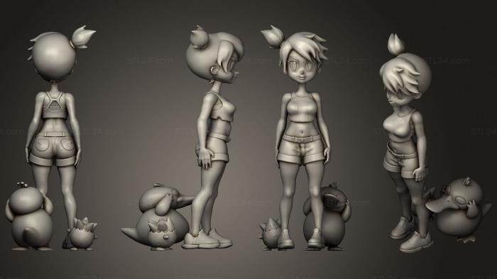 Anime (Misty Psyduck Togepi, ANIME_0252) 3D models for cnc