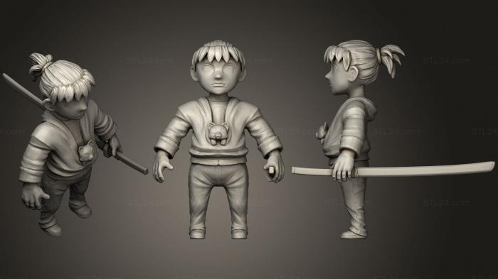 Anime (Modern Samurai Sculpt 2, ANIME_0253) 3D models for cnc