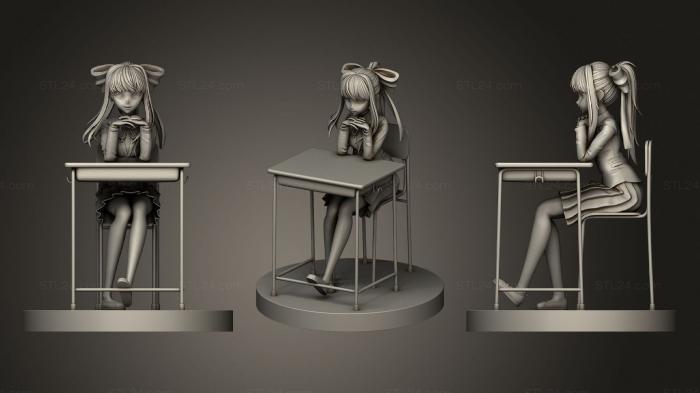 Anime (Monika Doki Doki Literature Club, ANIME_0255) 3D models for cnc