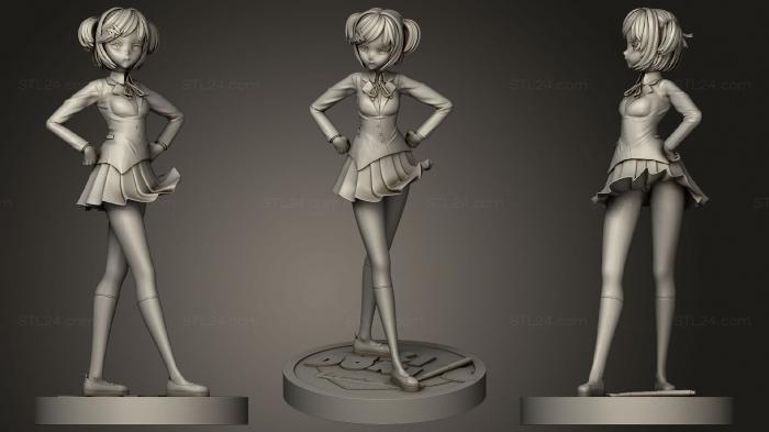 Anime (Natsuki doki doki literature club, ANIME_0270) 3D models for cnc