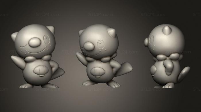 Anime (Oshawott (Pokemon), ANIME_0283) 3D models for cnc