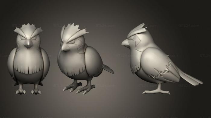 Anime (PIDGEY POKEMON, ANIME_0287) 3D models for cnc