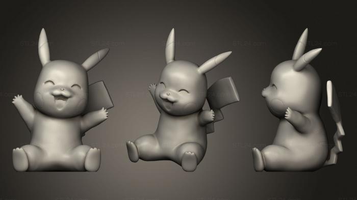 Anime (Pikachu 1, ANIME_0289) 3D models for cnc