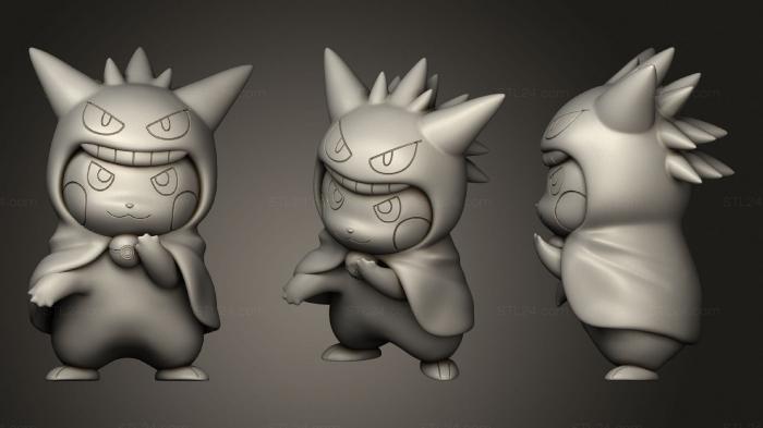 Anime (Pokemon Pikachu Cosplay Gengar, ANIME_0314) 3D models for cnc