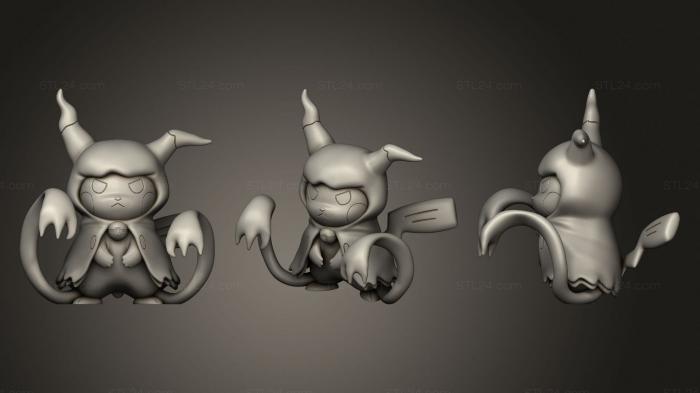 Anime (Pokemon Pikachu Cosplay Mimikyu, ANIME_0317) 3D models for cnc