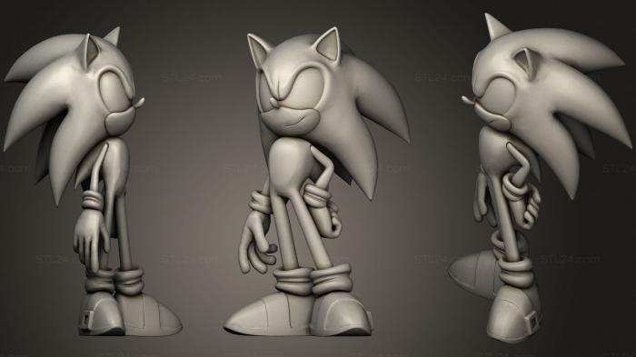 Anime (Sonic, ANIME_0362) 3D models for cnc