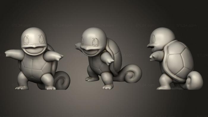 Anime (Squirtle 40, ANIME_0366) 3D models for cnc