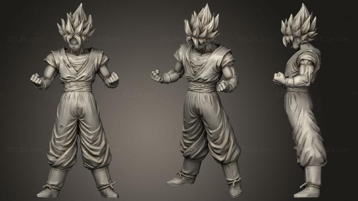 Anime (SUPER SAIYAN GOKU Dragon Ball, ANIME_0370) 3D models for cnc